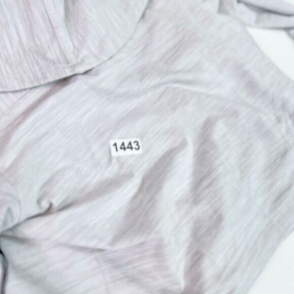 Zyia Active Top Womens XL Cream Haze Yoga Shawl Crossover Pullover Sweatshirt NW - Picture 7 of 7